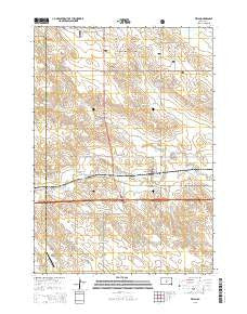 Vivian South Dakota Current topographic map, 1:24000 scale, 7.5 X 7.5 Minute, Year 2015