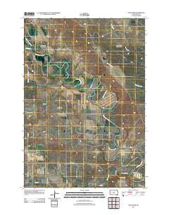 Volunteer South Dakota Historical topographic map, 1:24000 scale, 7.5 X 7.5 Minute, Year 2012