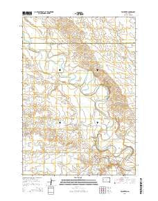 Volunteer South Dakota Current topographic map, 1:24000 scale, 7.5 X 7.5 Minute, Year 2015