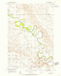 Volunteer South Dakota Historical topographic map, 1:24000 scale, 7.5 X 7.5 Minute, Year 1951
