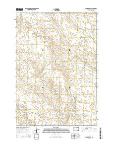 Volunteer NE South Dakota Current topographic map, 1:24000 scale, 7.5 X 7.5 Minute, Year 2015