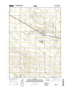 Wagner South Dakota Current topographic map, 1:24000 scale, 7.5 X 7.5 Minute, Year 2015