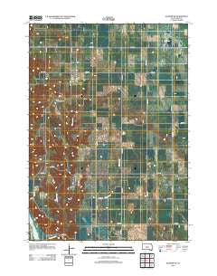 Wagner SW South Dakota Historical topographic map, 1:24000 scale, 7.5 X 7.5 Minute, Year 2012
