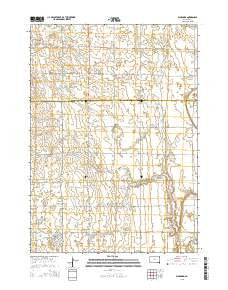 Wakonda South Dakota Current topographic map, 1:24000 scale, 7.5 X 7.5 Minute, Year 2015