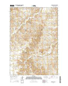 Wakpala SW South Dakota Current topographic map, 1:24000 scale, 7.5 X 7.5 Minute, Year 2015