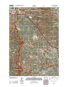 Wall South Dakota Historical topographic map, 1:24000 scale, 7.5 X 7.5 Minute, Year 2012