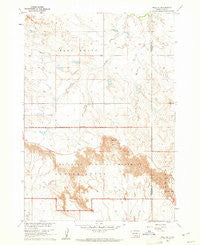 Wall SE South Dakota Historical topographic map, 1:24000 scale, 7.5 X 7.5 Minute, Year 1960