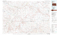 Wall South Dakota Historical topographic map, 1:100000 scale, 30 X 60 Minute, Year 1981
