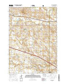 Wall NE South Dakota Current topographic map, 1:24000 scale, 7.5 X 7.5 Minute, Year 2015