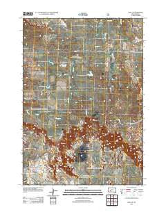 Wall SE South Dakota Historical topographic map, 1:24000 scale, 7.5 X 7.5 Minute, Year 2012