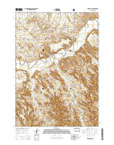 Wanblee NW South Dakota Current topographic map, 1:24000 scale, 7.5 X 7.5 Minute, Year 2015