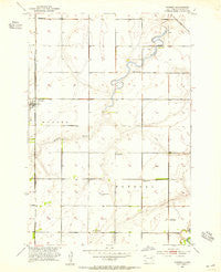 Warner South Dakota Historical topographic map, 1:24000 scale, 7.5 X 7.5 Minute, Year 1953