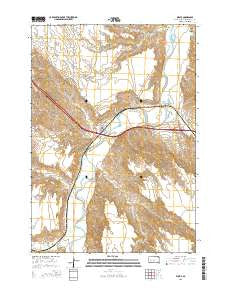 Wasta South Dakota Current topographic map, 1:24000 scale, 7.5 X 7.5 Minute, Year 2015