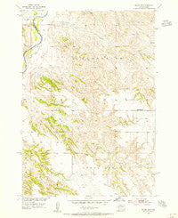 Wasta NE South Dakota Historical topographic map, 1:24000 scale, 7.5 X 7.5 Minute, Year 1954