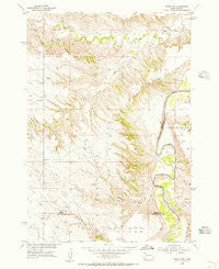 Wasta NW South Dakota Historical topographic map, 1:24000 scale, 7.5 X 7.5 Minute, Year 1954