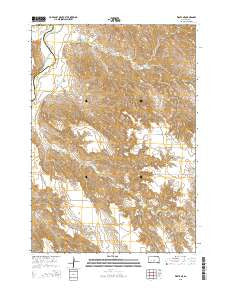 Wasta NE South Dakota Current topographic map, 1:24000 scale, 7.5 X 7.5 Minute, Year 2015