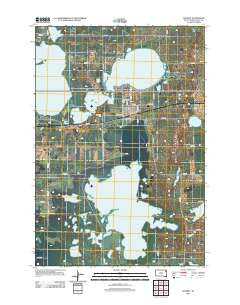 Waubay South Dakota Historical topographic map, 1:24000 scale, 7.5 X 7.5 Minute, Year 2012
