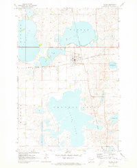 Waubay South Dakota Historical topographic map, 1:24000 scale, 7.5 X 7.5 Minute, Year 1970