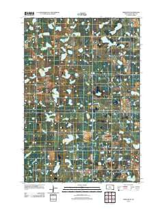 Webster NE South Dakota Historical topographic map, 1:24000 scale, 7.5 X 7.5 Minute, Year 2012
