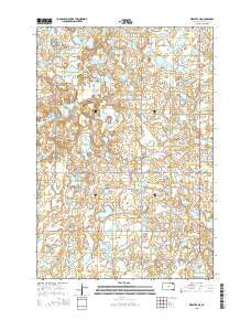 Webster NE South Dakota Current topographic map, 1:24000 scale, 7.5 X 7.5 Minute, Year 2015