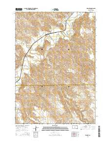 Wendte South Dakota Current topographic map, 1:24000 scale, 7.5 X 7.5 Minute, Year 2015