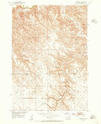 Wendte NE South Dakota Historical topographic map, 1:24000 scale, 7.5 X 7.5 Minute, Year 1953
