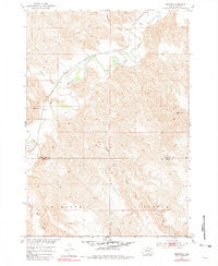 Wendte South Dakota Historical topographic map, 1:24000 scale, 7.5 X 7.5 Minute, Year 1953
