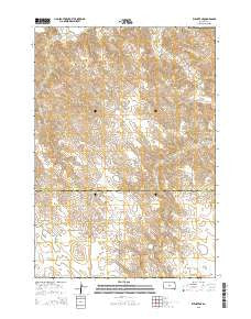 Wendte NE South Dakota Current topographic map, 1:24000 scale, 7.5 X 7.5 Minute, Year 2015