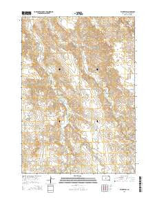 Wendte SW South Dakota Current topographic map, 1:24000 scale, 7.5 X 7.5 Minute, Year 2015