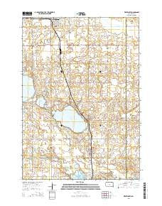 Wentworth South Dakota Current topographic map, 1:24000 scale, 7.5 X 7.5 Minute, Year 2015