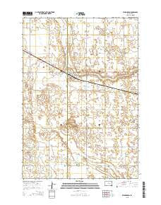 Wessington South Dakota Current topographic map, 1:24000 scale, 7.5 X 7.5 Minute, Year 2015