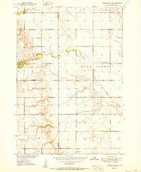 Wessington SW South Dakota Historical topographic map, 1:24000 scale, 7.5 X 7.5 Minute, Year 1951