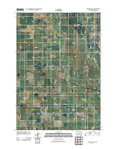 Wessington NE South Dakota Historical topographic map, 1:24000 scale, 7.5 X 7.5 Minute, Year 2012