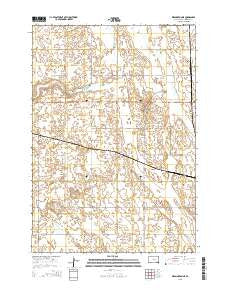 Wessington NE South Dakota Current topographic map, 1:24000 scale, 7.5 X 7.5 Minute, Year 2015