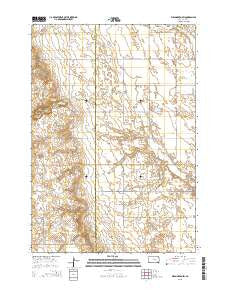 Wessington SW South Dakota Current topographic map, 1:24000 scale, 7.5 X 7.5 Minute, Year 2015