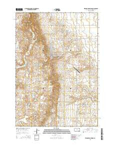 Wessington Springs South Dakota Current topographic map, 1:24000 scale, 7.5 X 7.5 Minute, Year 2015