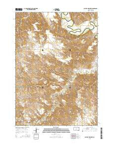 West of Westover South Dakota Current topographic map, 1:24000 scale, 7.5 X 7.5 Minute, Year 2015