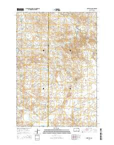 White Hill South Dakota Current topographic map, 1:24000 scale, 7.5 X 7.5 Minute, Year 2015