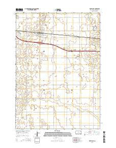 White Lake South Dakota Current topographic map, 1:24000 scale, 7.5 X 7.5 Minute, Year 2015