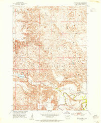 Whitehorse South Dakota Historical topographic map, 1:24000 scale, 7.5 X 7.5 Minute, Year 1952