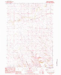 Whiteman Owl South Dakota Historical topographic map, 1:24000 scale, 7.5 X 7.5 Minute, Year 1983
