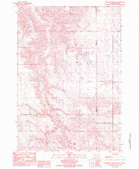 Whiteman Ranch South Dakota Historical topographic map, 1:24000 scale, 7.5 X 7.5 Minute, Year 1982
