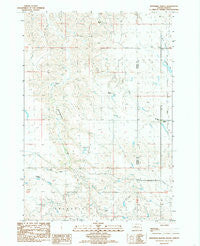 Whiteman Ranch South Dakota Historical topographic map, 1:24000 scale, 7.5 X 7.5 Minute, Year 1984