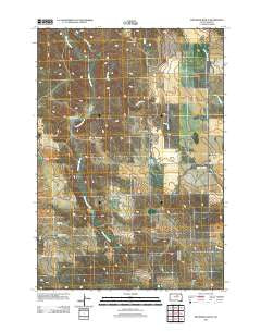 Whiteman Ranch South Dakota Historical topographic map, 1:24000 scale, 7.5 X 7.5 Minute, Year 2012