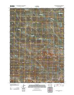 Willow Creek SW South Dakota Historical topographic map, 1:24000 scale, 7.5 X 7.5 Minute, Year 2012