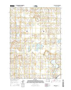 Willow Lake South Dakota Current topographic map, 1:24000 scale, 7.5 X 7.5 Minute, Year 2015
