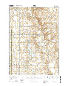 Winfred South Dakota Current topographic map, 1:24000 scale, 7.5 X 7.5 Minute, Year 2015