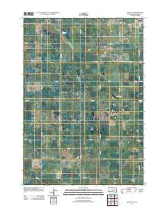 Wolsey SE South Dakota Historical topographic map, 1:24000 scale, 7.5 X 7.5 Minute, Year 2012