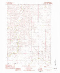 Wood North South Dakota Historical topographic map, 1:24000 scale, 7.5 X 7.5 Minute, Year 1982