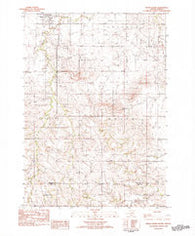 Wood South South Dakota Historical topographic map, 1:24000 scale, 7.5 X 7.5 Minute, Year 1982